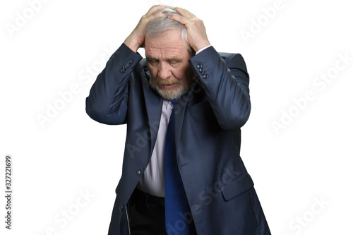 Billede på lærred Old man failing business
