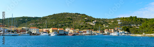 Fototapeta Naklejka Na Ścianę i Meble -  Antipaxos harbour banner