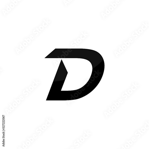 Free Download Letter D logo design template isolated on white background - GFXLoad