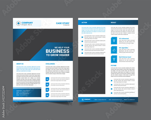 case study template with minimal design