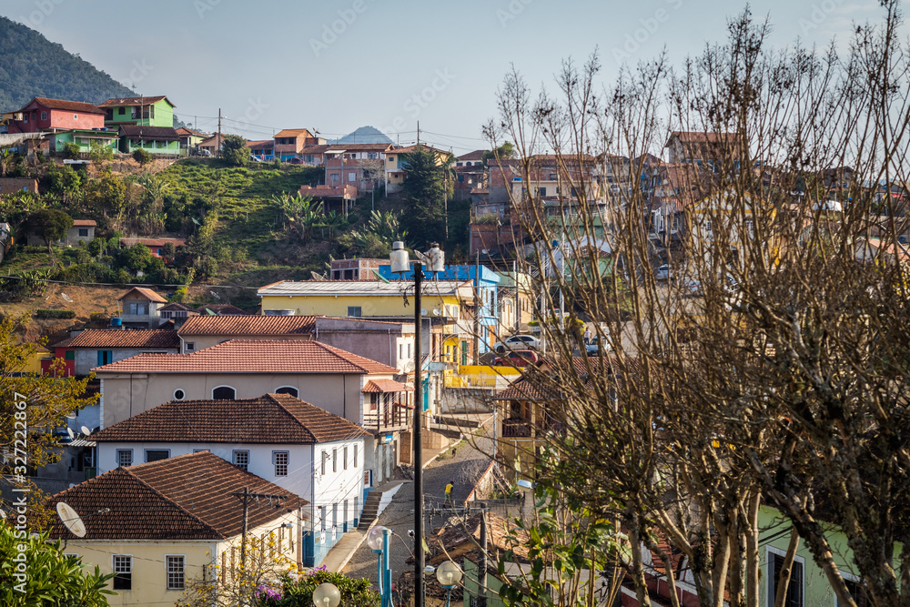 View of the city Bocaina de Minas located in the Brazilian state of Minas Gerais.