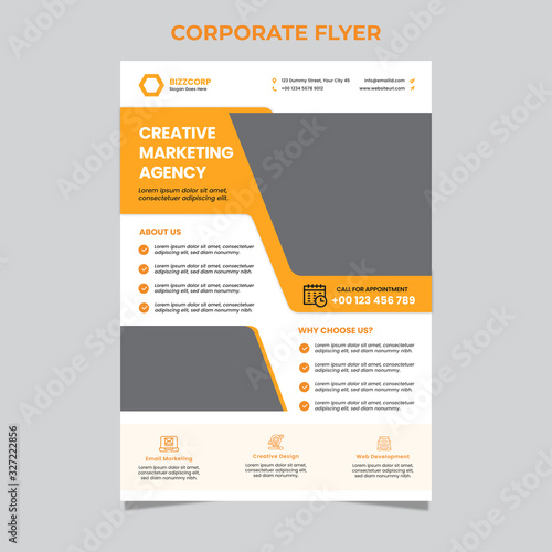 Corporate web banner or flyer template