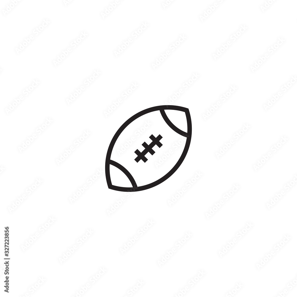 American football vector icon, sports ball symbol. Trendy Flat style for graphic design, Web site, UI. EPS10. - Vector illustration American football vector icon, sports ball symbol. Trendy Flat style for graphic design, Web site, UI. EPS10. - Vector illustration