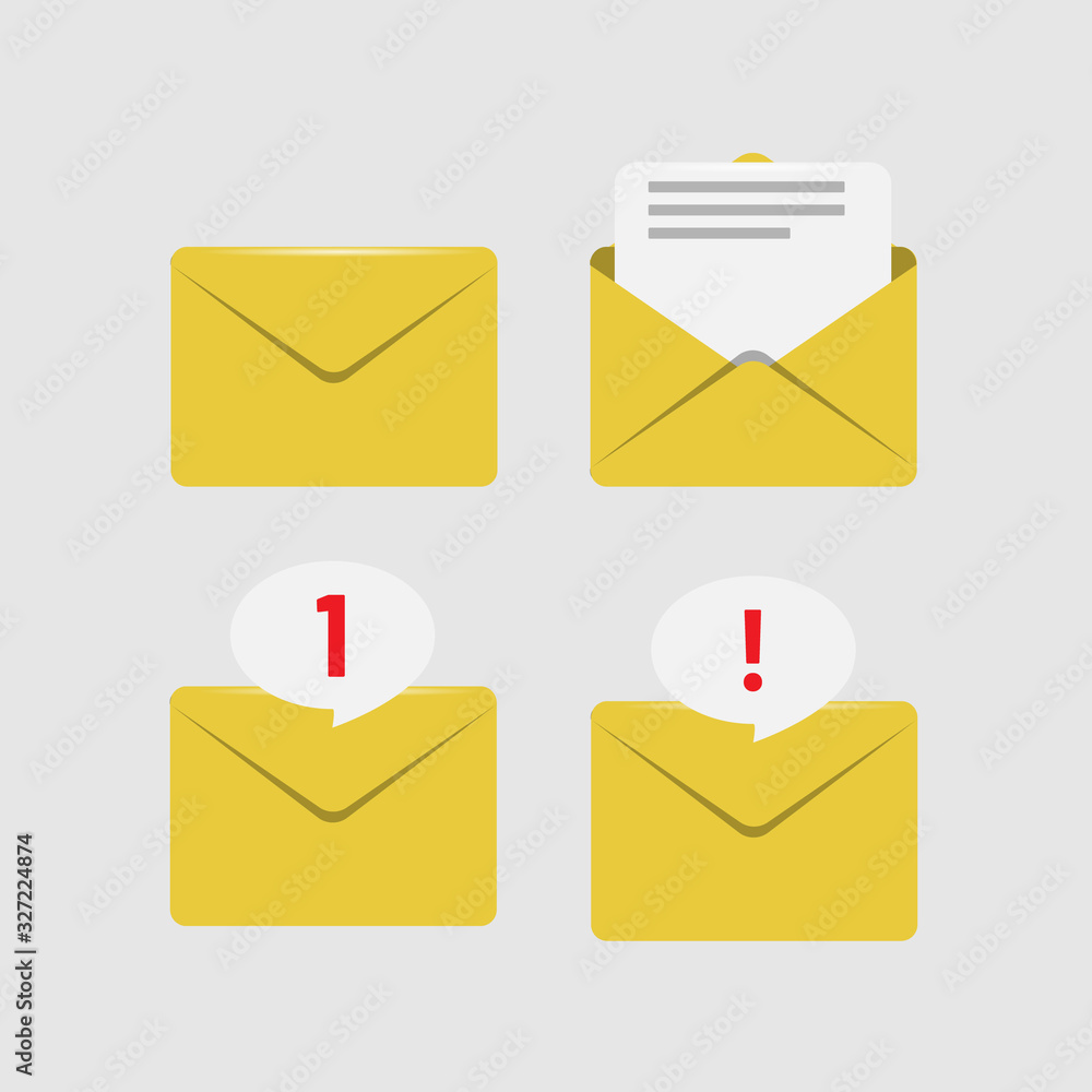 Envelope and email vector symbol icon Envelope and email vector symbol icon