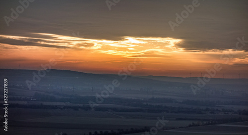 winterabendstimmung in rheinhessen