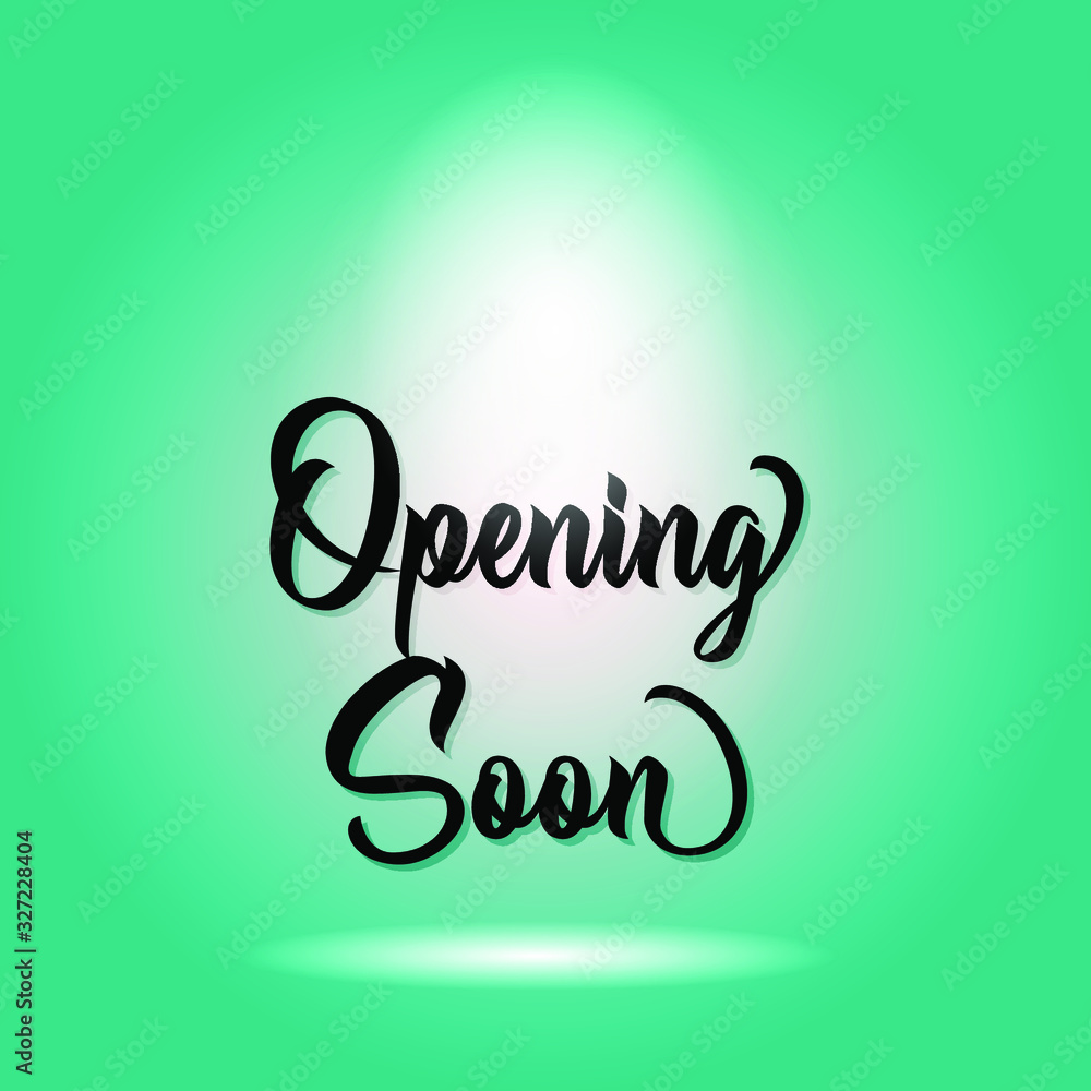 Obraz premium Opening soon poster background design vector eps 10