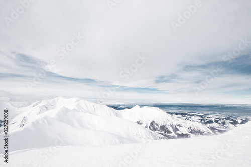 Tatra Mountains, Poland, Slovakia. Ski resort vacation tourism. Hiking in a beautiful landscape. © Olena