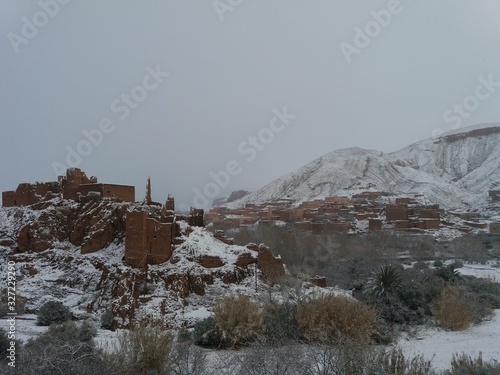 Montanas nevadas del Atlas, Marruecos