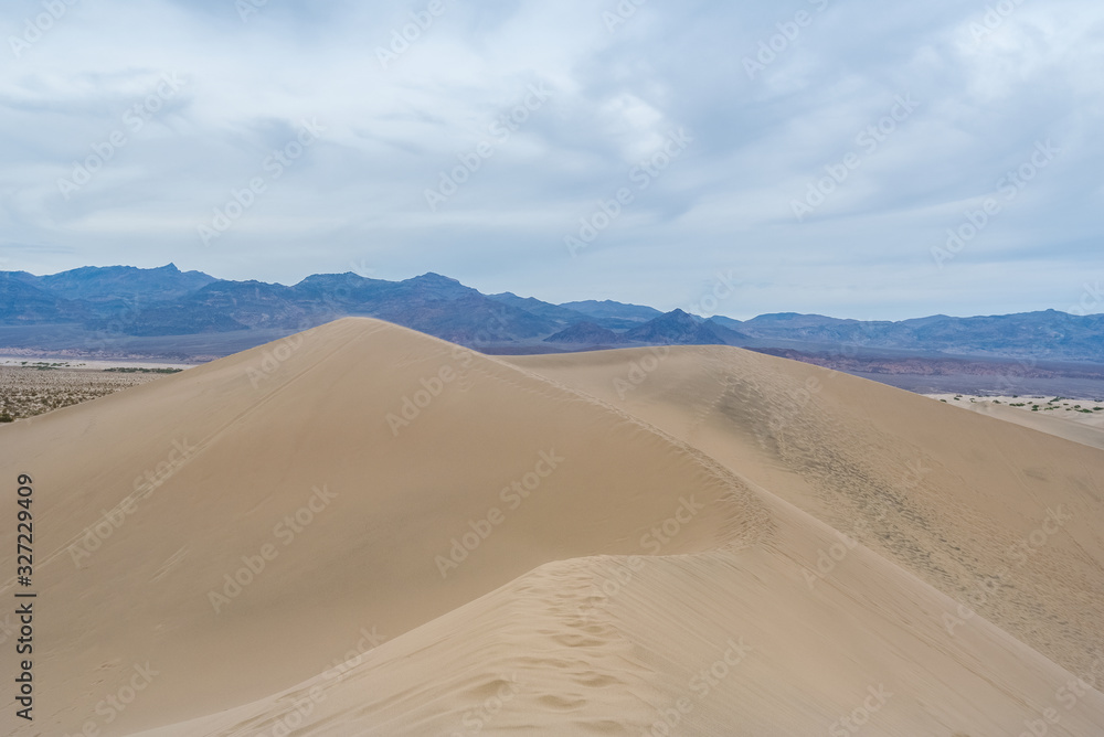 Beautiful Mesquite Flat Sand Dunes at Death Valley National Park California USA