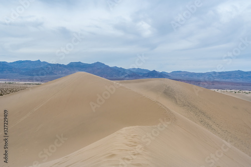 Beautiful Mesquite Flat Sand Dunes at Death Valley National Park California USA