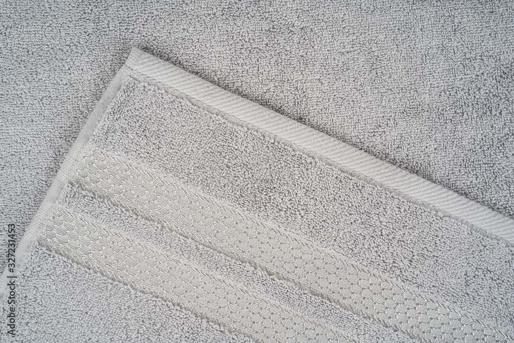 Fototapeta premium Gray terry towel