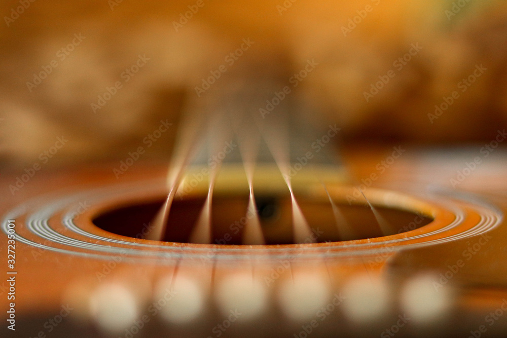 Fototapeta premium guitar in the dark