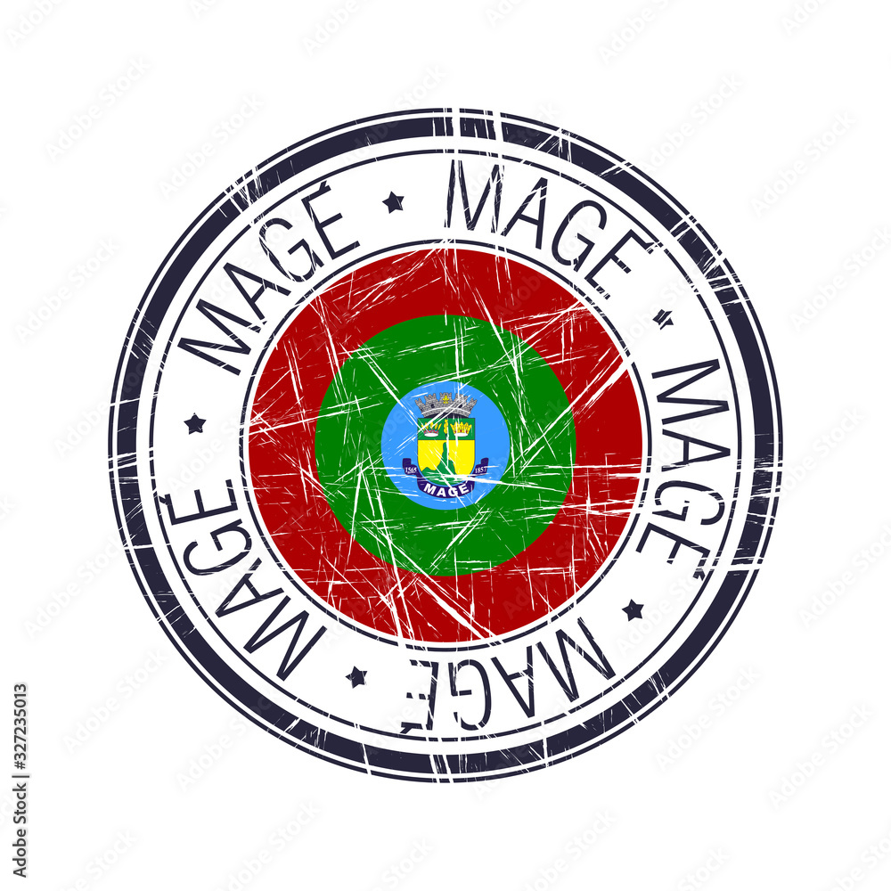 City of Mage, Brazil vector stamp City of Mage, Brazil vector stamp