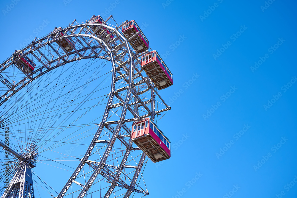 Ferris wheel in the Prater, amusement park, Prater, Vienna, Austria