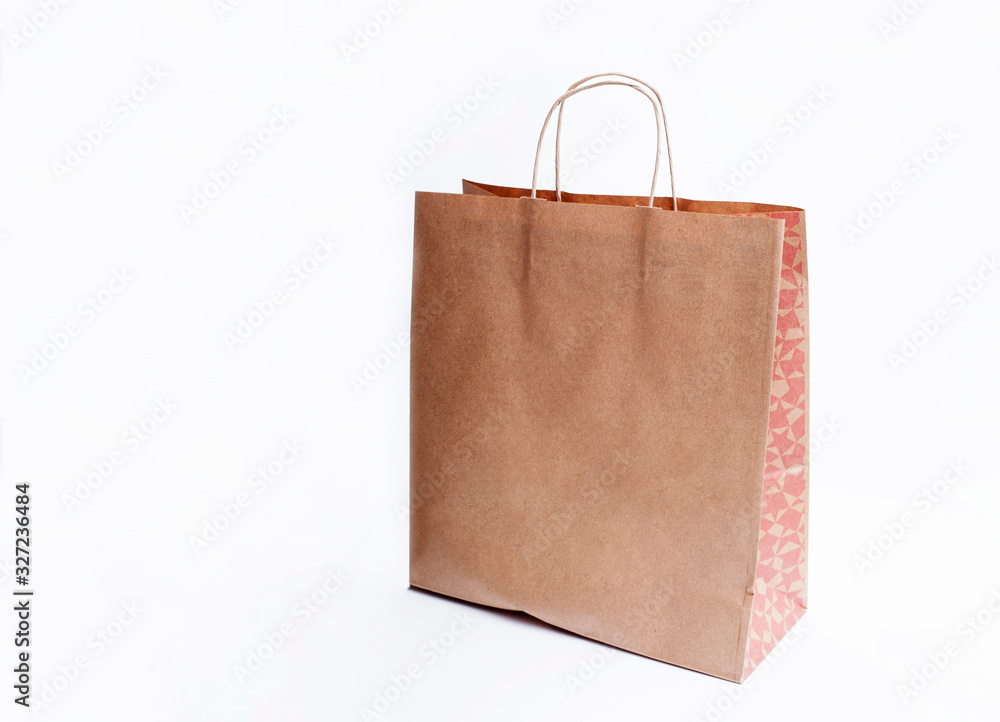 brown paper bag isolated on white background brown paper bag isolated on white background