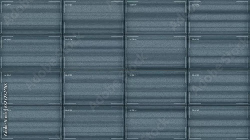 Wallpaper Mural CCTV Screens No Signal Static Feed Torontodigital.ca