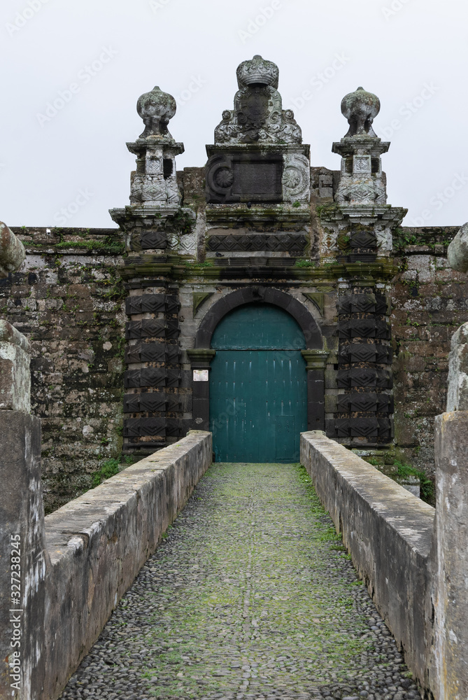 Stone Fortress in the Azores on Terciera 