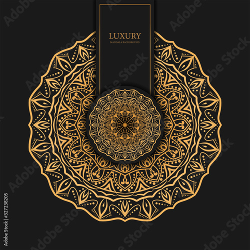 Luxury mandala background with golden arabesque pattern arabic islamic design