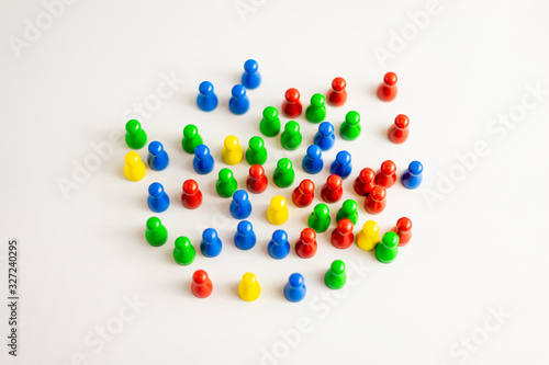 diversity with colorful meeple 