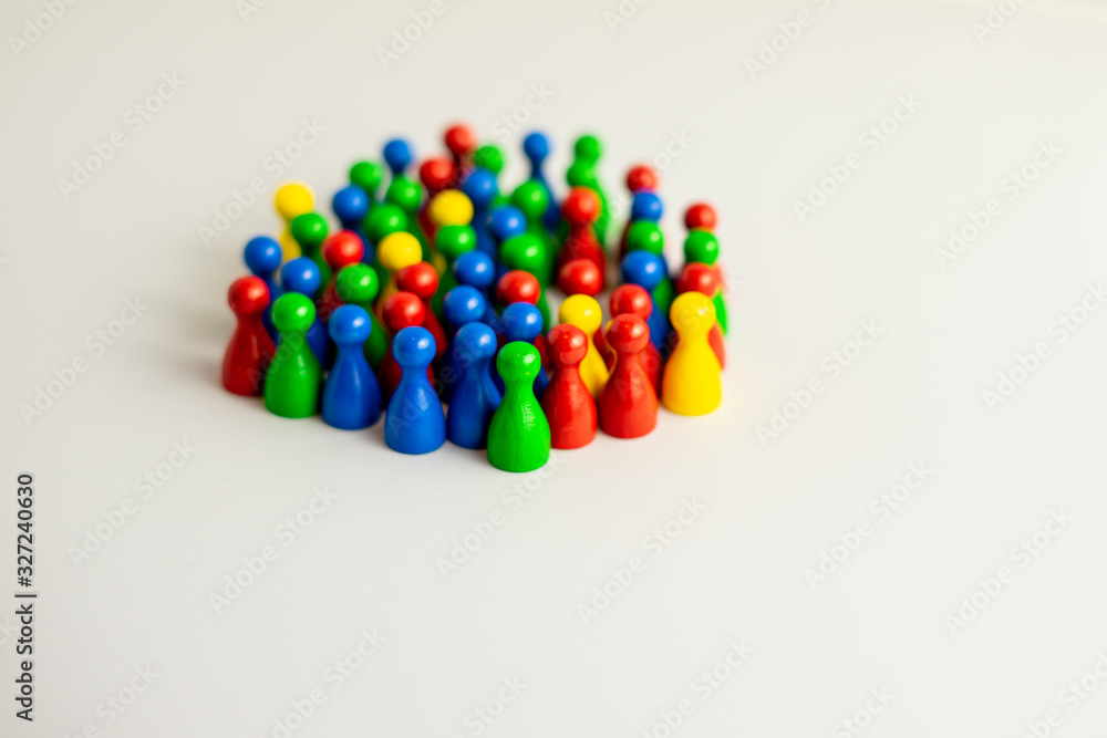 diversity with colorful meeple diversity with colorful meeple