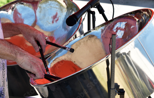 Playing Steel Drums at Art Festival photo