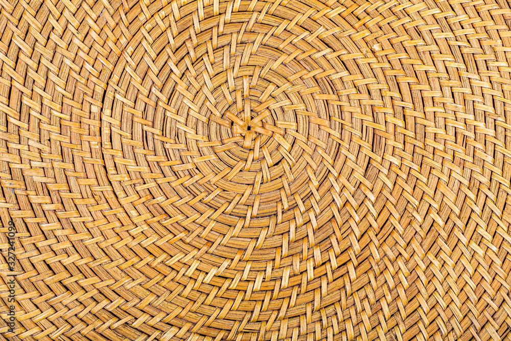 Naklejka premium Texture d'un tressage en osier