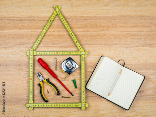Illustration de bricolage à la maison