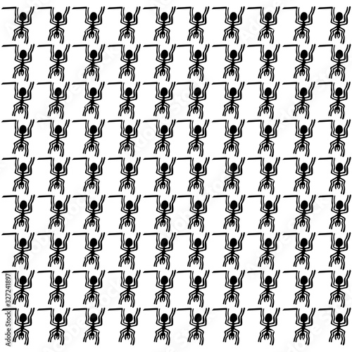 Pattern with hieroglyph on a white background