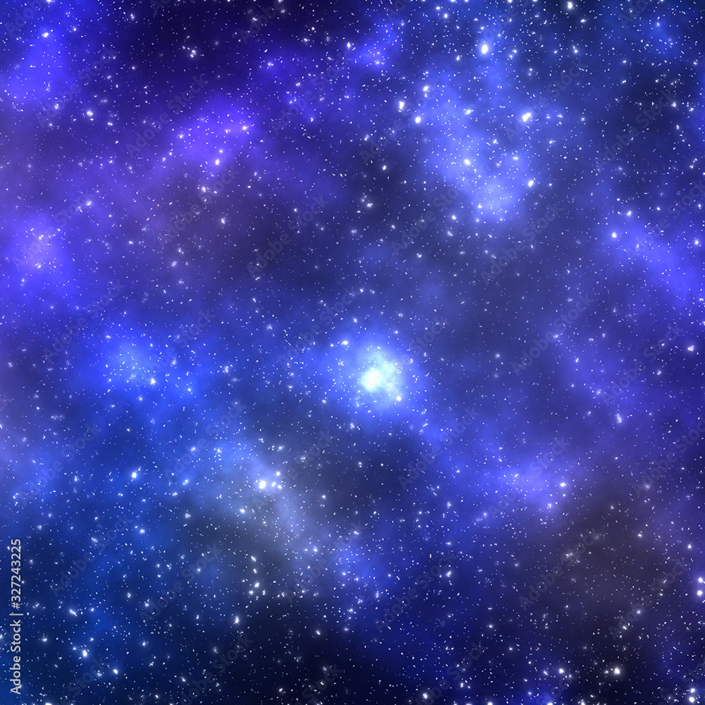 Cosmic galaxy background with nebula, shining stars and dust.