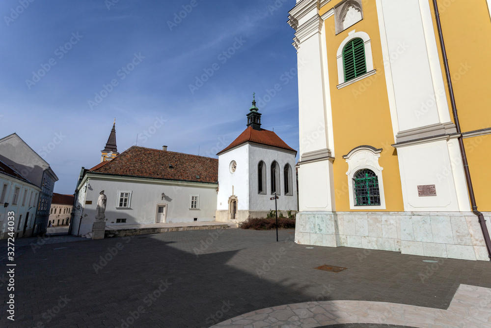 Cathedral Basilica of Szekesfehervar, Hungary.