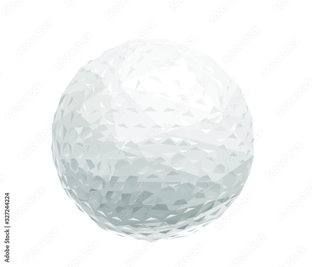 golf ball low poly. vector illustration. golf ball low poly. vector illustration.
