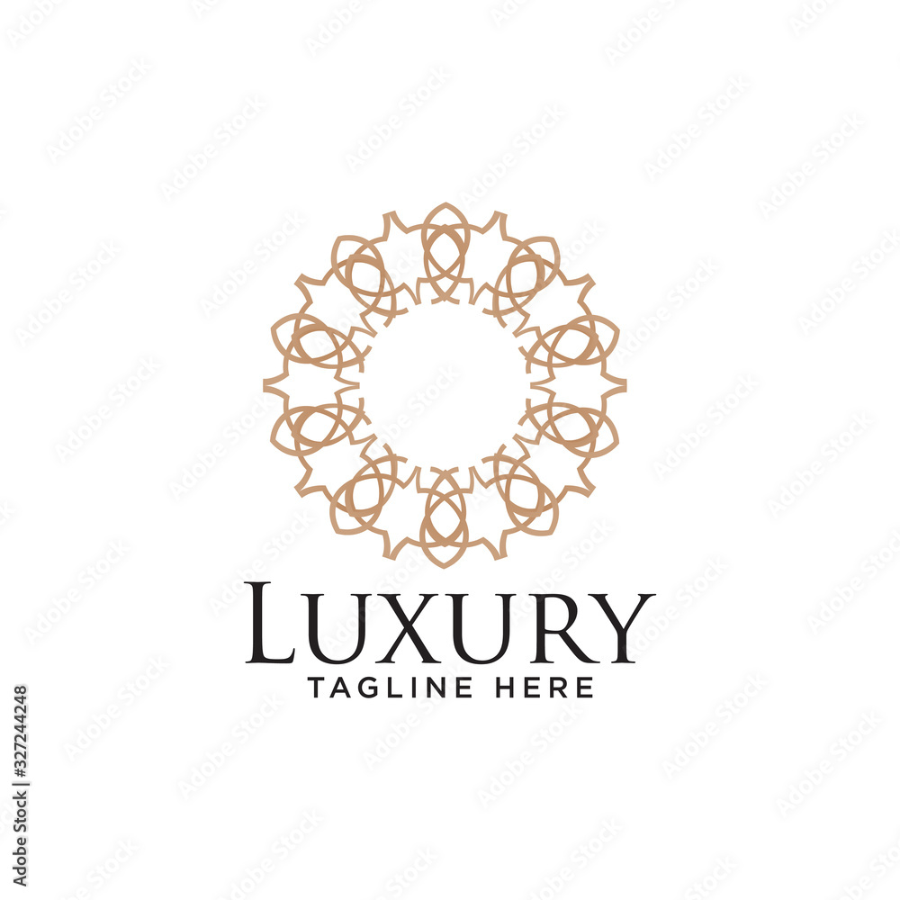 Abstract Leaf logo icon design. Elegant crown line symbol. Universal premium vector sign Abstract Leaf logo icon design. Elegant crown line symbol. Universal premium vector sign