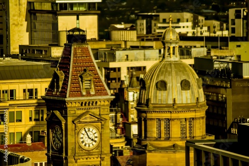 Big brum tower and dome of the council house building from Birmingham library  photo