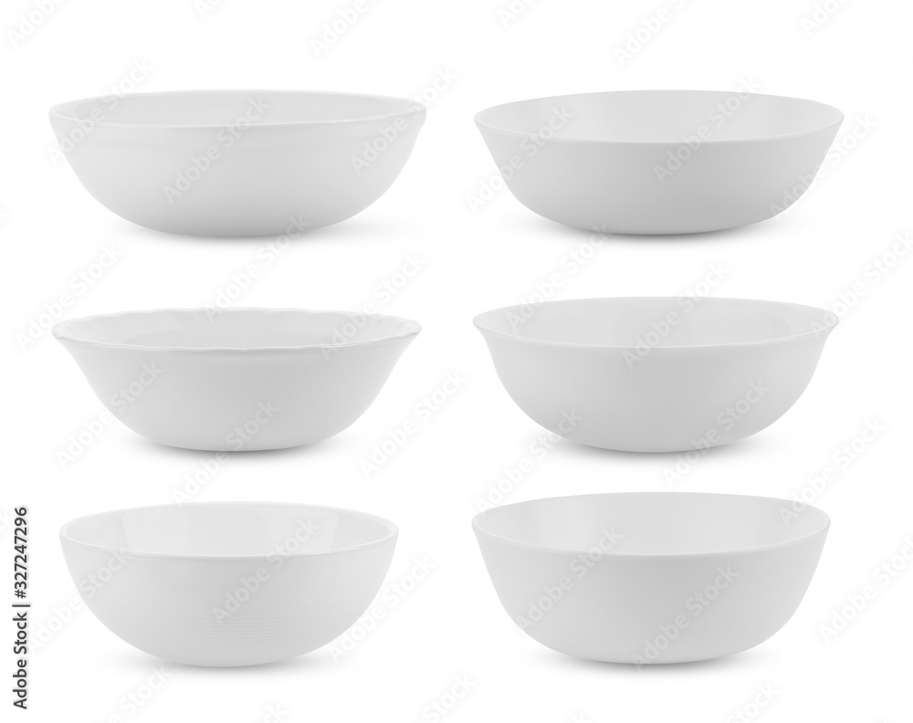  white bowl on white background