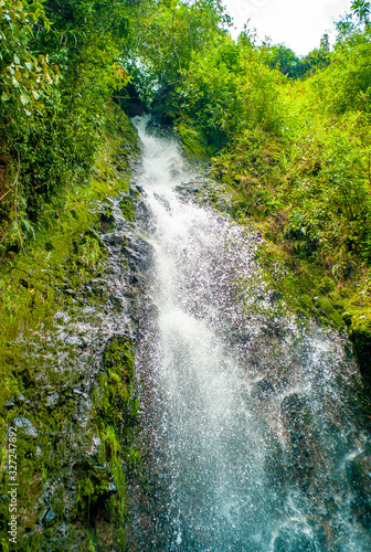 Fresh Water Waterfall in Subtropical Jungle in the Andes of Jardin, Antioquia / Colombia