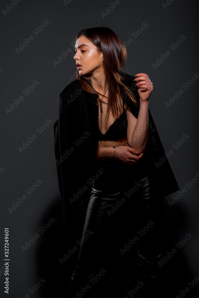 Trendy fashion model