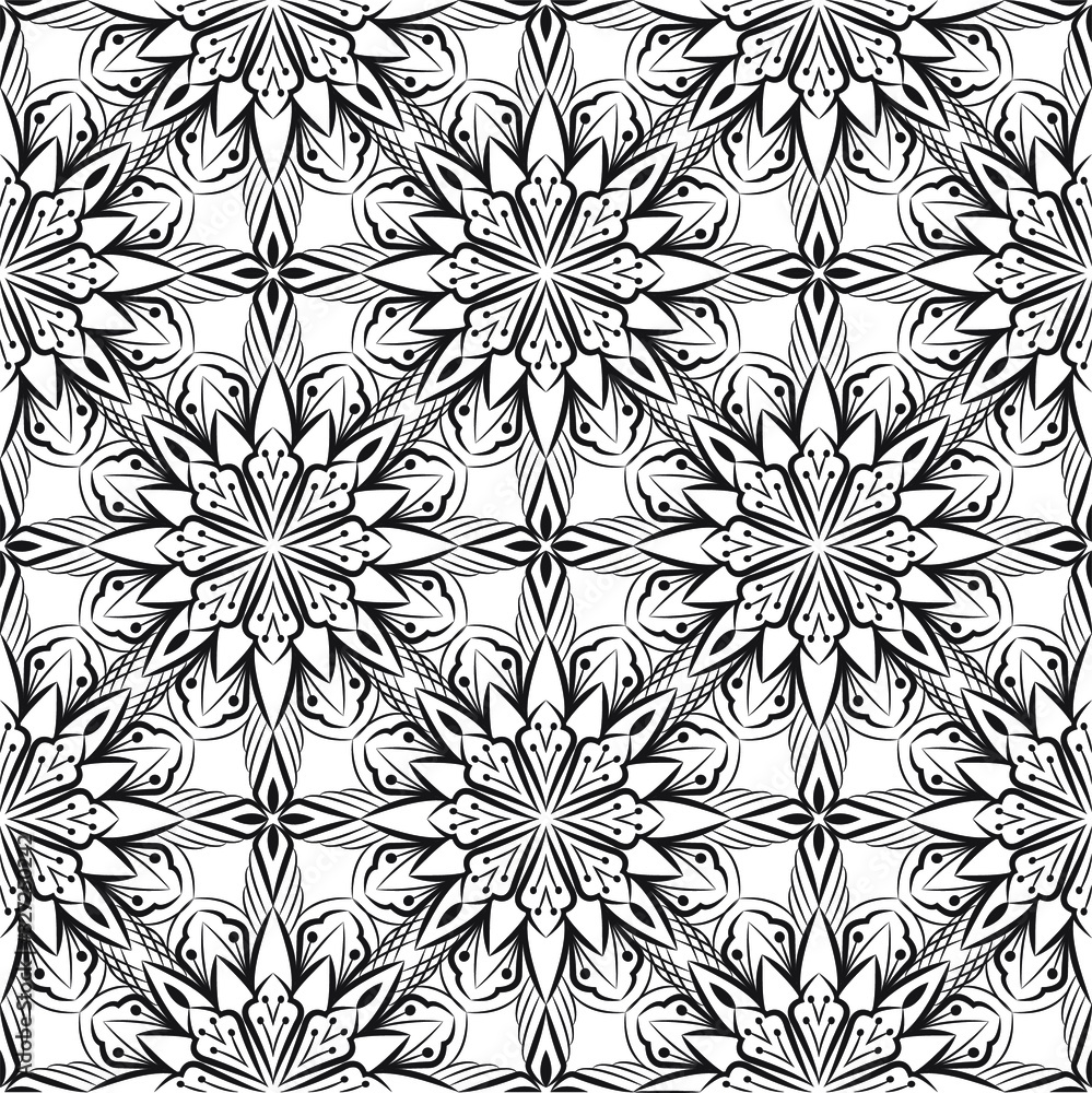 Abstract background ornament illustration. Vector textile print for bed linen, jacket, package design, fabric and fashion concepts. Seamless pattern with flowers Abstract background ornament illustration. Vector textile print for bed linen, jacket, package design, fabric and fashion concepts. Seamless pattern with flowers