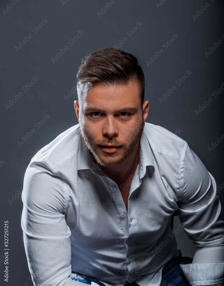 Trendy attractive man Trendy attractive man