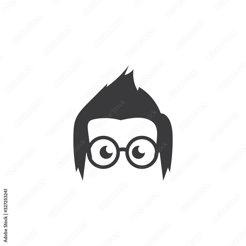 Fototapeta premium geek boy icon vector illustration design