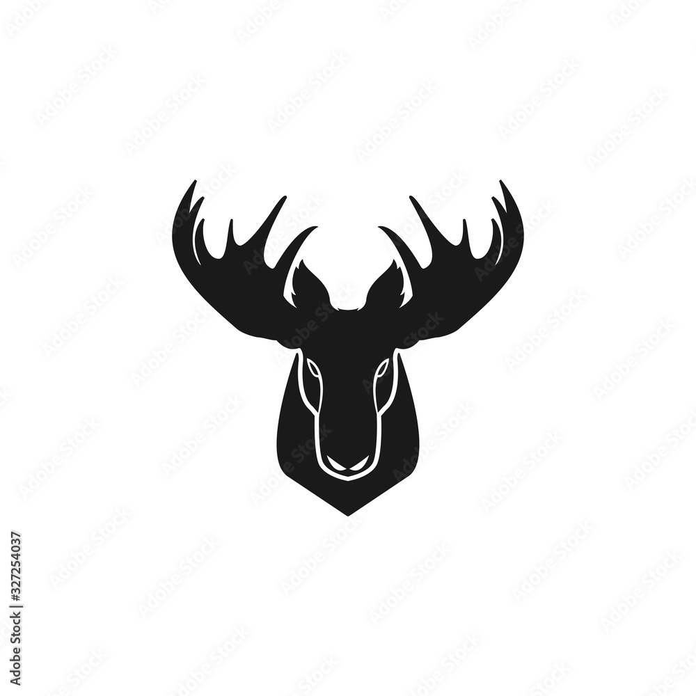 moose head logo design moose head logo design