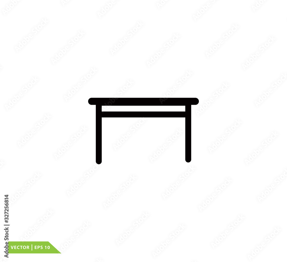 Table icon vector logo template Table icon vector logo template