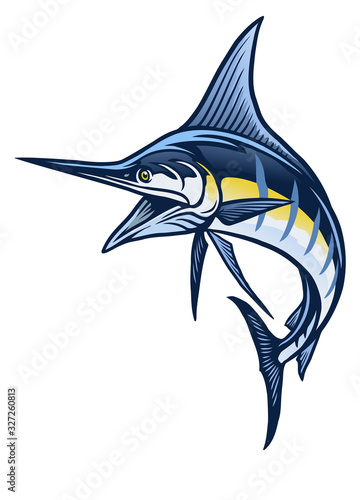 marlin fish mascot