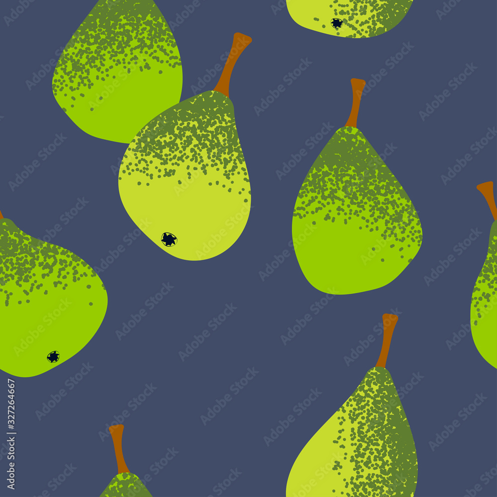 Fototapeta pattern with green pears