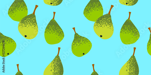 seamless template with green pears