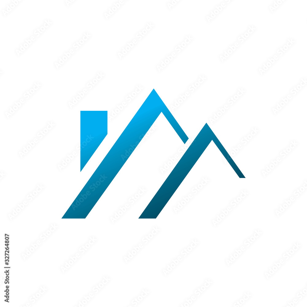 roof top blue housing real estate logo design roof top blue housing real estate logo design