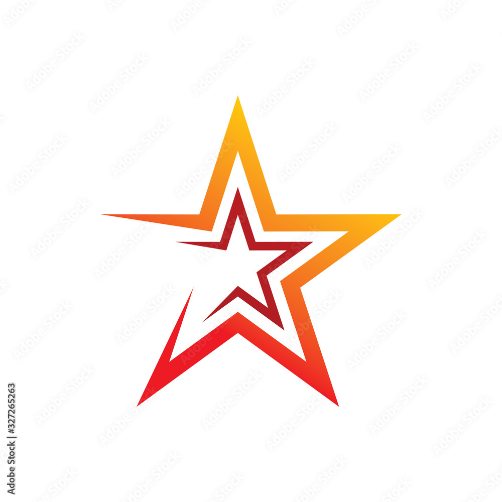 red star line motion group color shape line logo design red star line motion group color shape line logo design