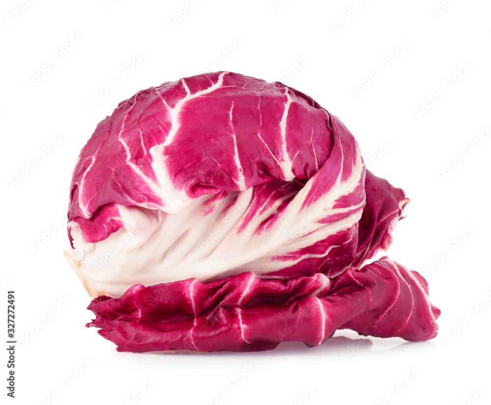 Obraz premium Radicchio, red salad isolated on white background