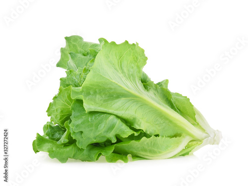 butter head lettuce isolated on white background