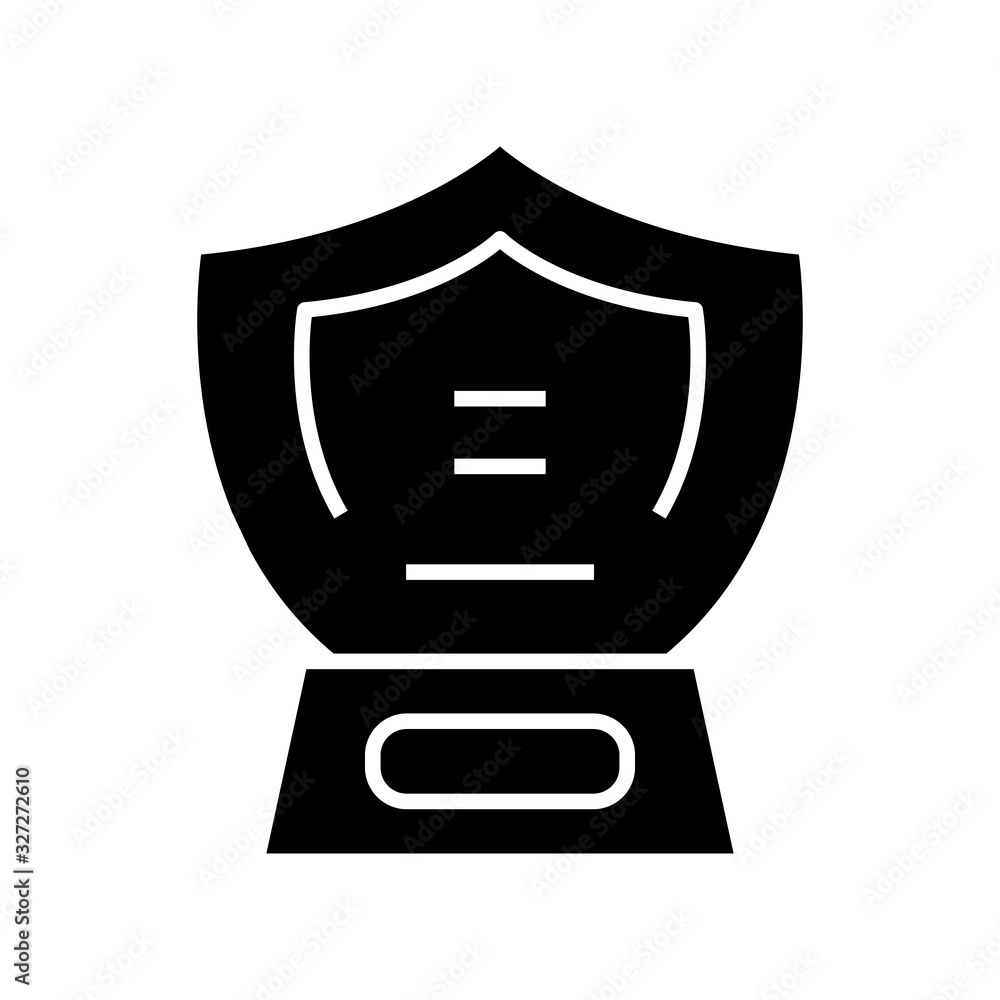 Emblem black icon, concept illustration, vector flat symbol, glyph sign. Emblem black icon, concept illustration, vector flat symbol, glyph sign.