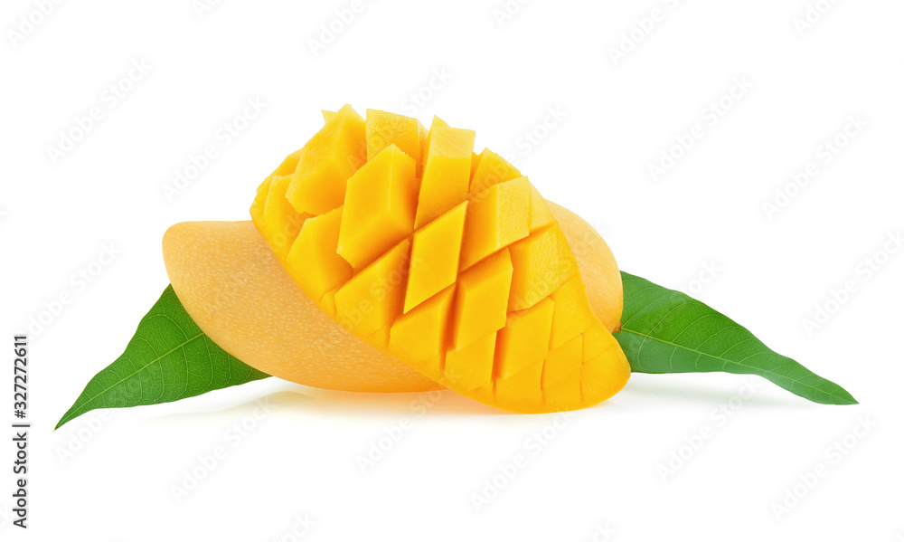 ripe mango isolated on white background ripe mango isolated on white background